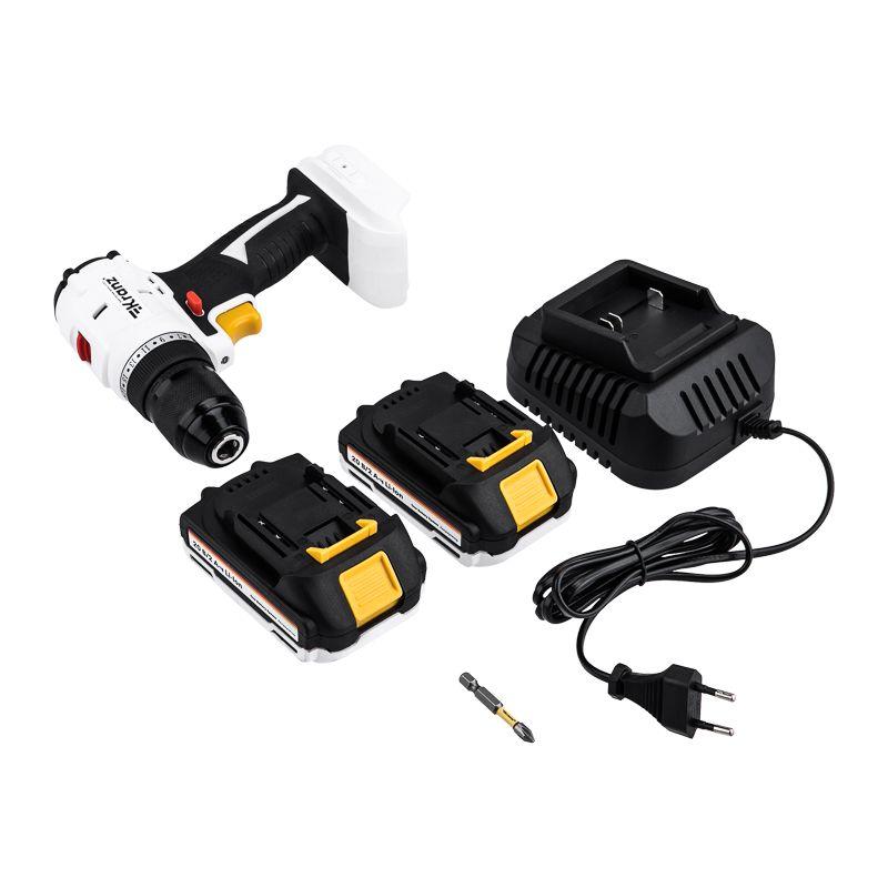  Дрель-шуруповерт аккумуляторная бесщеточная Li-Ion 20В 55Нм (кейс 2 аккум. 2А.ч) Kranz KR-PT-055 фото в каталоге от BTSprom.by