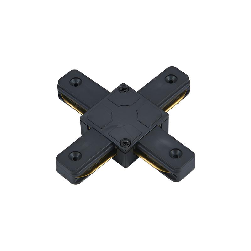 коннектор x-образный xsb-bl для шинопровода sb черн. in home 4690612060507 от BTSprom.by