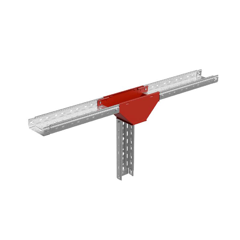 Ответвитель-переходник Т-образ. вертикал. с разворотом трассы на 90град. 50х500-200 сталь 1мм "ПЛЮС" (нижняя часть меньше исходной) TDPSplus90-50-500-200 HD КМ PL4142 фото в каталоге от BTSprom.by