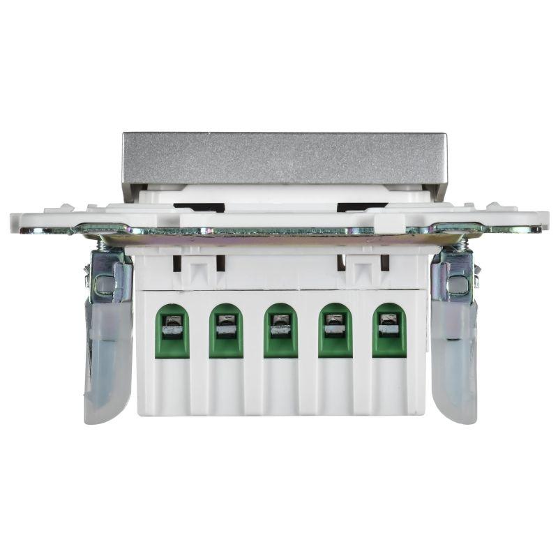  Кнопка звонка SKANDY 10А SK-V17S для отелей с индикацией серебр. IEK SK-V14-2-10-K23 фото в каталоге от BTSprom.by