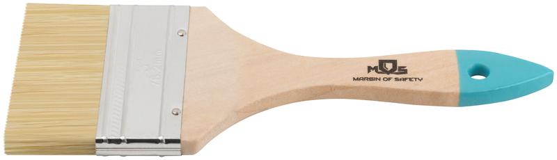  Кисть флейцевая натур. светлая щетина деревянная ручка 3дюйм (75мм) MOS 00707М фото в каталоге от BTSprom.by