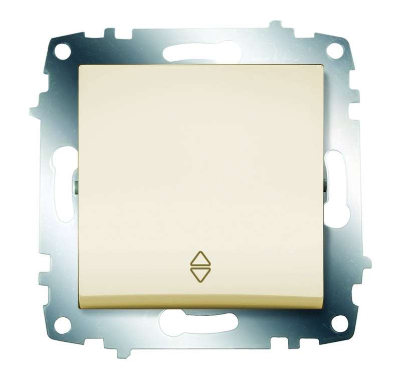 переключатель 1-кл. 1мод. сп cosmo 10а ip20 (сх. 6) механизм крем. abb 619-010300-209 от BTSprom.by