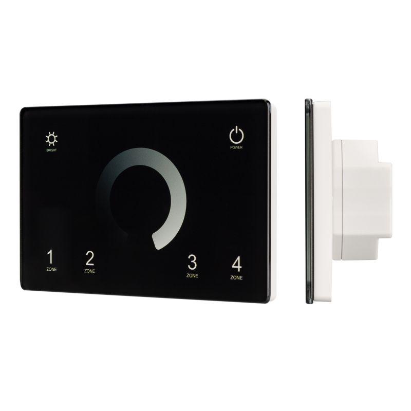 панель sens smart-p79-dim black 230в 4 зоны 2.4g ip20 пластик arlight 028399 от BTSprom.by
