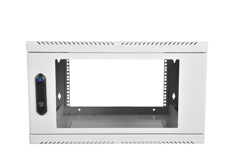 шкаф коммутационный шрн-6.480 6u 600х480мм передн. двер. стеклян. несъемн. боков. панел. 50кг сер. цмо 116116 от BTSprom.by