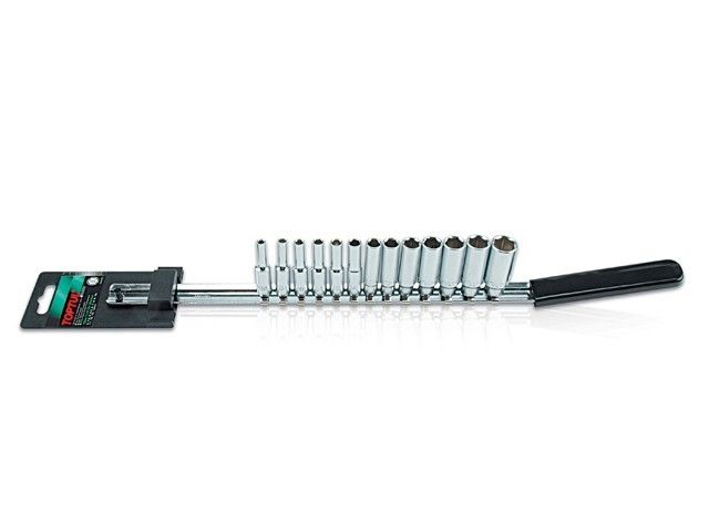 набор головок 1/4" 4-14мм 6гр. 13шт глубок. toptul gaaq1309 от BTSprom.by