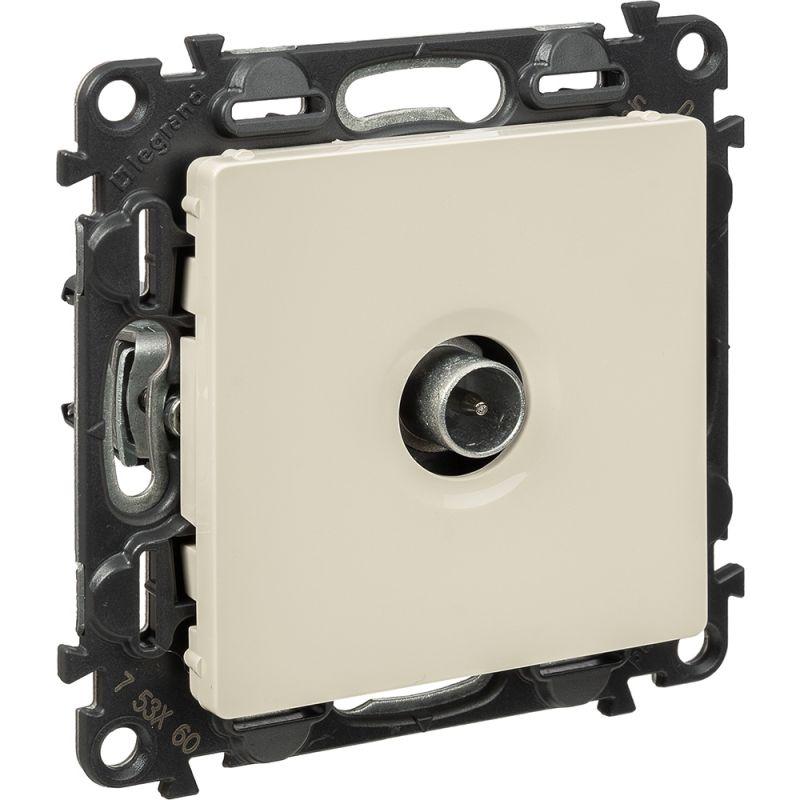  Розетка телевизионная оконечная TV 1-м Valena Life 10дБ 0-862МГц с лицев. панелью механизм сл. кость Leg 753560 фото в каталоге от BTSprom.by