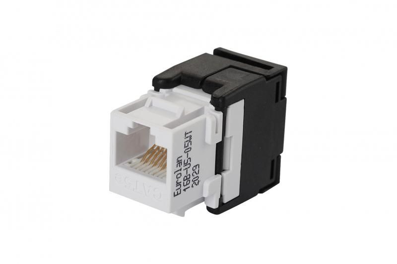 модуль keystone кат.5e utp безынструментальный бел. eurolan 16b-u5-05wt от BTSprom.by