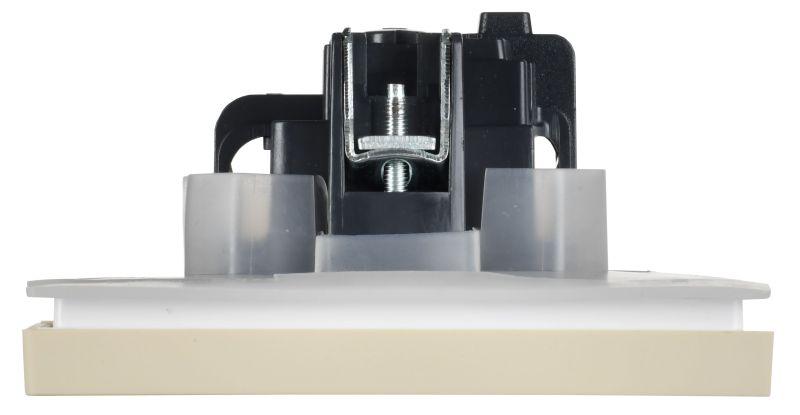  Розетка СП FORTE&PIANO 16А IP44 FP421 с заземл. защ. шторки с крышкой винт. крепл. ваниль IEK FP-R16-16-44-K10 фото в каталоге от BTSprom.by