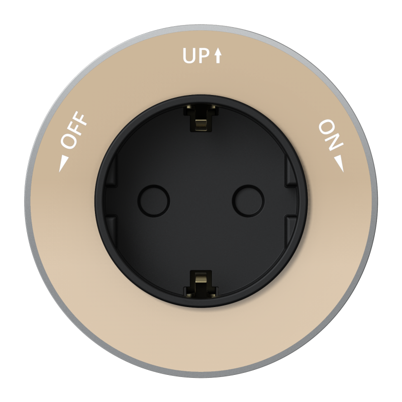 розетка multitrack 16а 2p+e 250в круглая тип mtk13 песочн. se mtk13001p от BTSprom.by