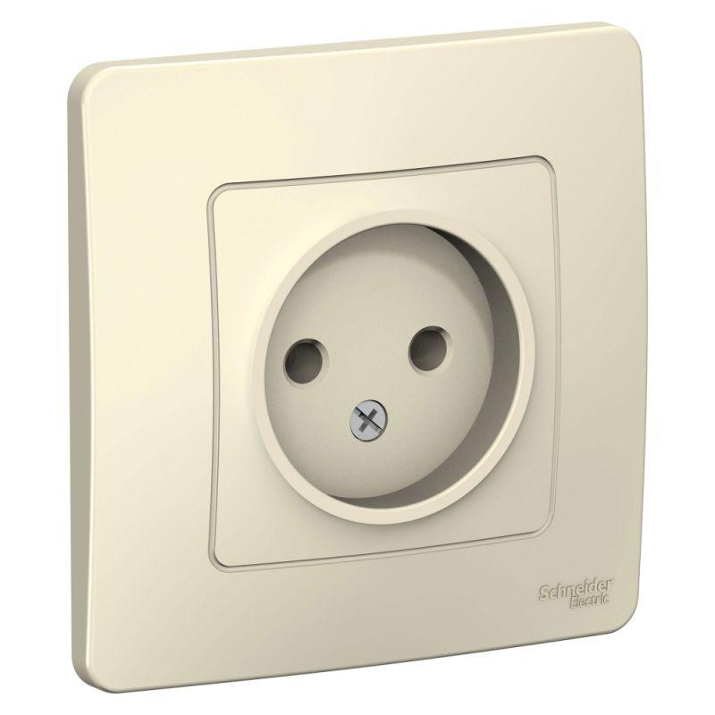 розетка 1-м сп blanca 16а ip20 250в без заземл. без защ. шторок молоч. se blnrs000012 от BTSprom.by