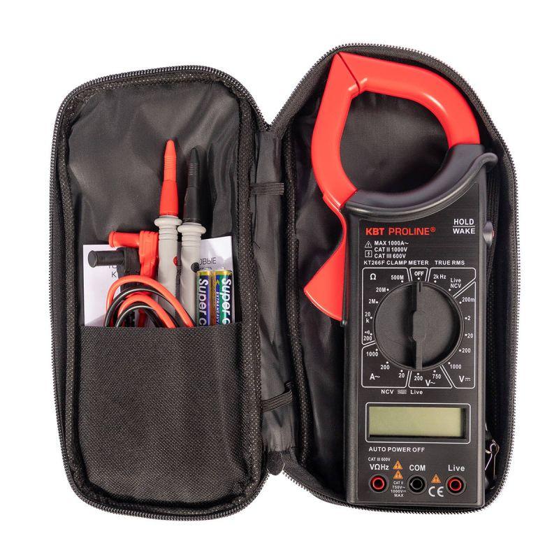  Клещи токовые цифровые "PROLINE" KT 266F КВТ 79133 фото в каталоге от BTSprom.by