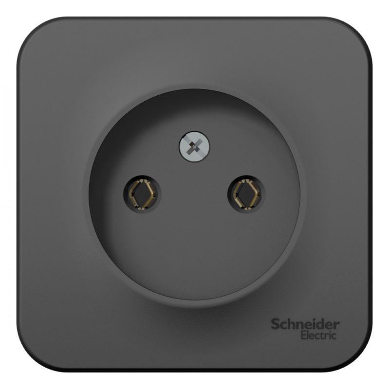 розетка 1-м оп blanca 16а ip20 250в без заземл. без защ. шторок антрацит se blnra000106 от BTSprom.by