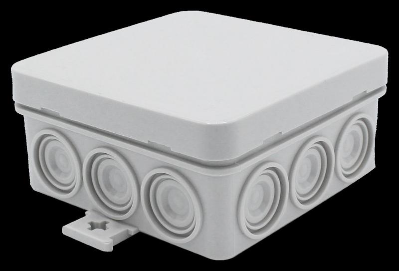 корпус распаячной коробки 85х85х40мм перфорир. стенки прижимная крышка пластик cetinkaya pano cp1022 от BTSprom.by