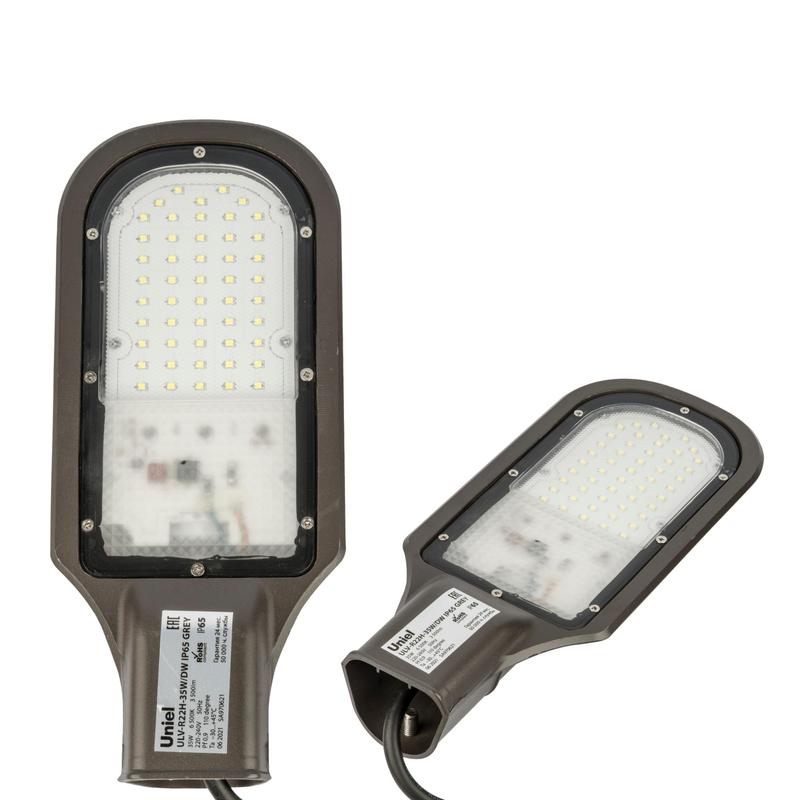 светильник светодиодный ulv-r22h-35w/6500k grey 6500к ip65 угол 110град. уличный консольный uniel ul-00009518 от BTSprom.by