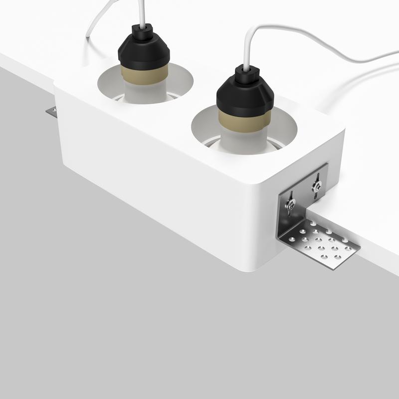  Светильник Gyps Modern 2х10Вт GU10 встраив. Maytoni DL123-GU10-02-W фото в каталоге от BTSprom.by