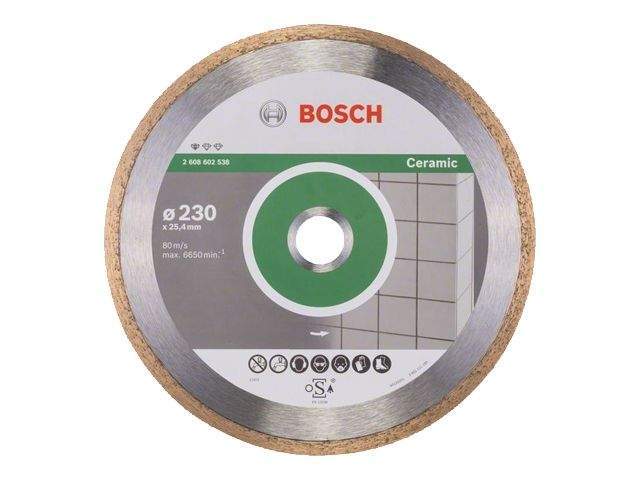 алмазный круг 230х25.4 мм по керамике сплошн. standard for ceramic bosch ( сухая резка) от BTSprom.by