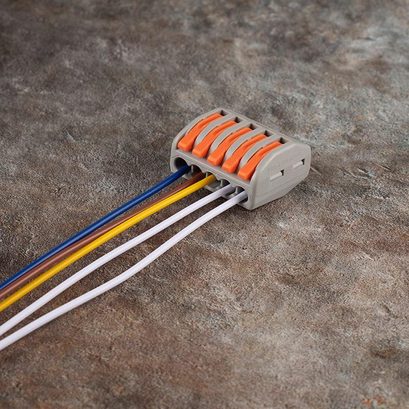  Клемма монтажная рычажного соединения PTC-5P 222-415 450В 32А 0.08-2.5(4.0)кв.мм Jazzway 5050853 фото в каталоге от BTSprom.by