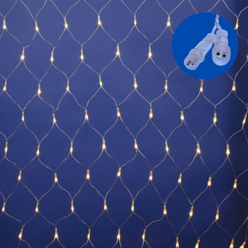 сетка uld-n1515-96/ttk warm white ip44 с эффектом мерцания 1.5х1.5м соединяемая 96 led тепл. свет провод прозр. uniel ul-00008418 от BTSprom.by