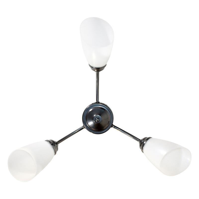  Светильник "Китти" 131 (плафон П0475) НПБ 01-3х60-194 Е27 ИУ хром Элетех 1005404451 фото в каталоге от BTSprom.by