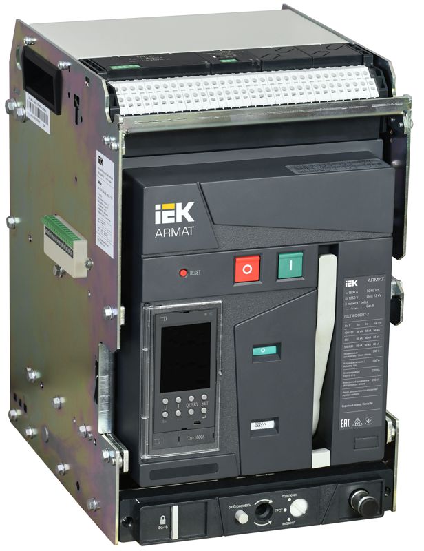 выключатель автоматический воздушный 3п a 1600а 66ка td выдвижн. с комплектом аксессуаров armat iek ar-acb-3va-066-1600a-tdcf от BTSprom.by
