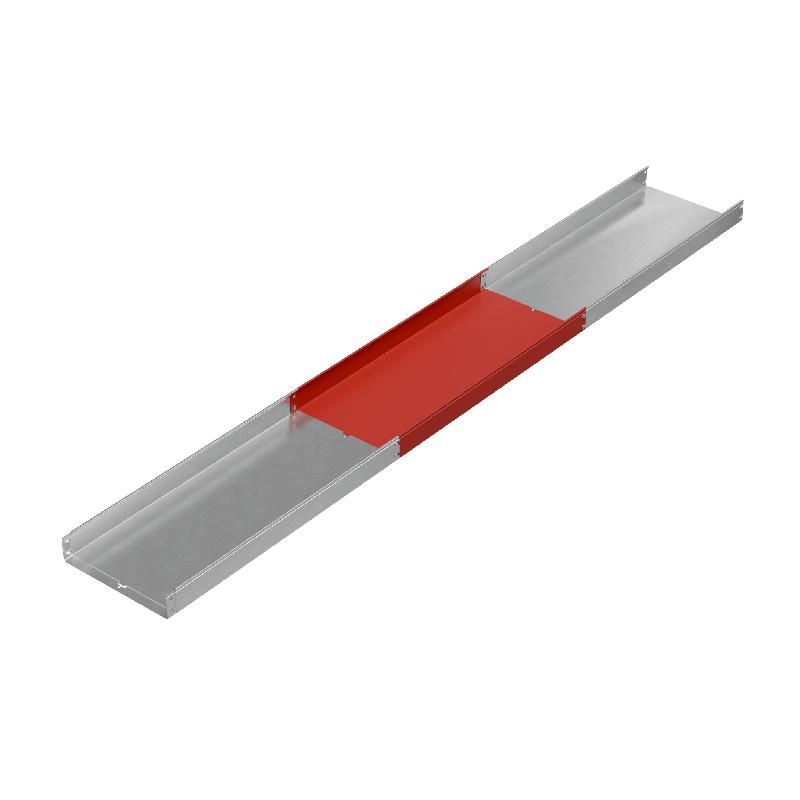 Лоток листовой неперфорированный 500х100 L3000 сталь 1мм "Быстрый монтаж ПЛЮС" LNplus100-500-1.0-3000 оцинк. КМ PL0379 фото в каталоге от BTSprom.by