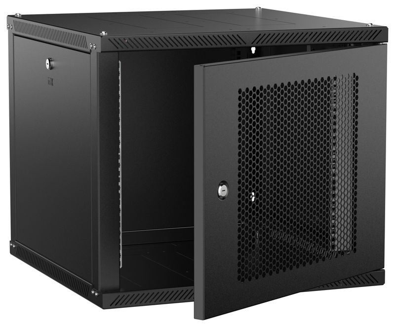 шкаф linea w 2.0 9u 600х600мм дверь перфорир. черн. itk lwr5-09u66-pf-2 от BTSprom.by