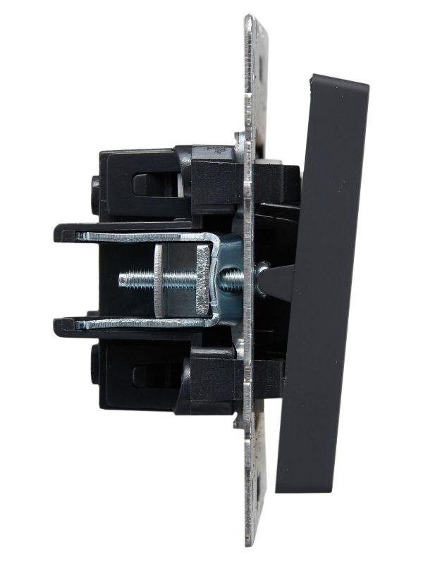  Выключатель 2-кл. СП BRITE ВС10-2-1-БрГ 10А с индик. механизм графит IEK BR-V20-1-10-K53 фото в каталоге от BTSprom.by