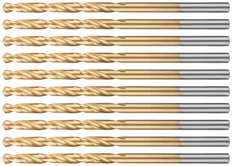  Сверло по металлу Profi с титановым покрытием 2.8х61мм (уп.10шт) Cutop 52-431 фото в каталоге от BTSprom.by