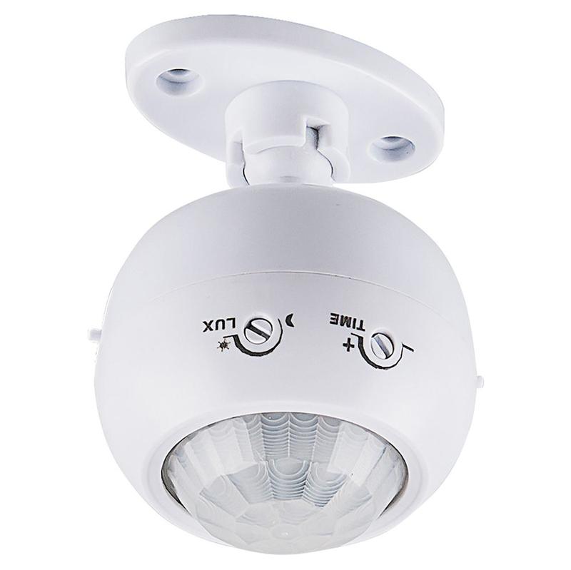 датчик движения поворотный1200вт 8м 120град. (гориз.) 360град. (верт.) бел. sen16 feron 22074 от BTSprom.by