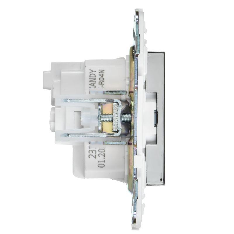  Розетка SKANDY 16А с заземл. без защ. шторок SK-R05N никель IEK SK-R11-16-K50 фото в каталоге от BTSprom.by
