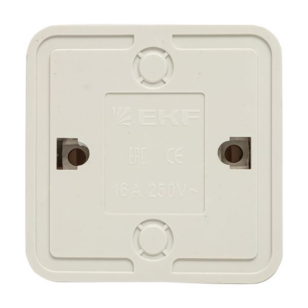  Розетка 1-м ОП Рим 10А IP20 без заземл. бел. EKF ENR10-022-10 фото в каталоге от BTSprom.by
