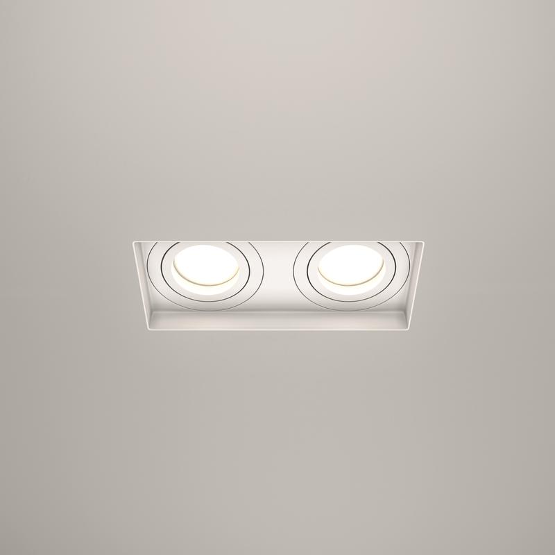  Светильник Atom 2х10Вт GU10 встраив. Maytoni DL003-02-W фото в каталоге от BTSprom.by