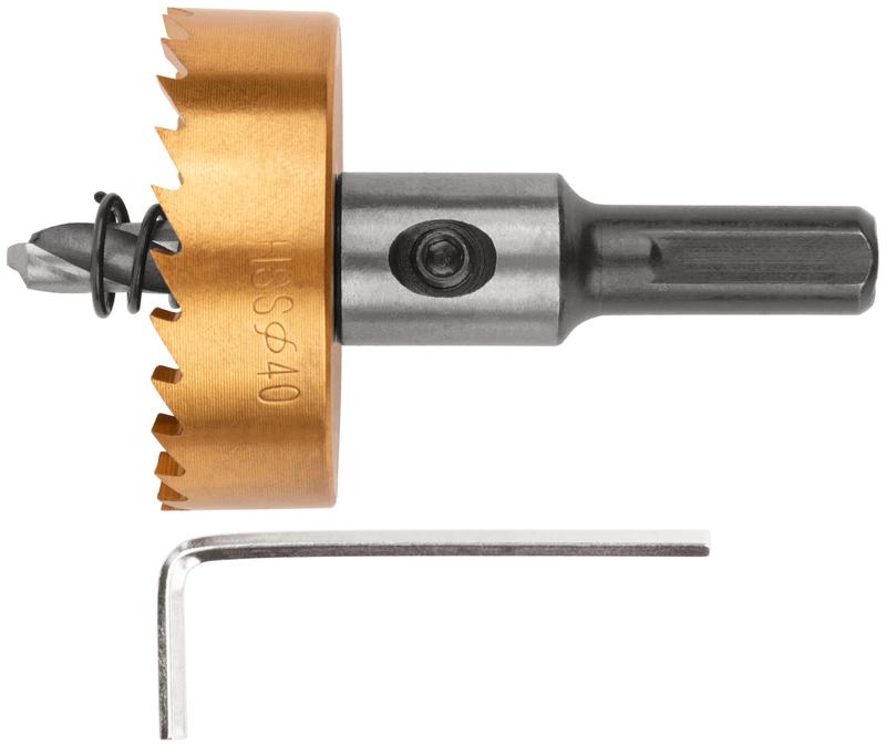  Коронка кольцевая по металлу 40мм титан. покрытие; HSS сталь FIT 36872 фото в каталоге от BTSprom.by