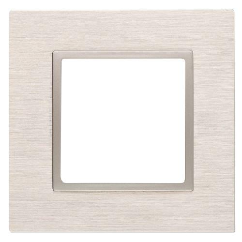 рамка 1-м 14-5201-04 металл elegance шампань+шампань эра б0034542 от BTSprom.by