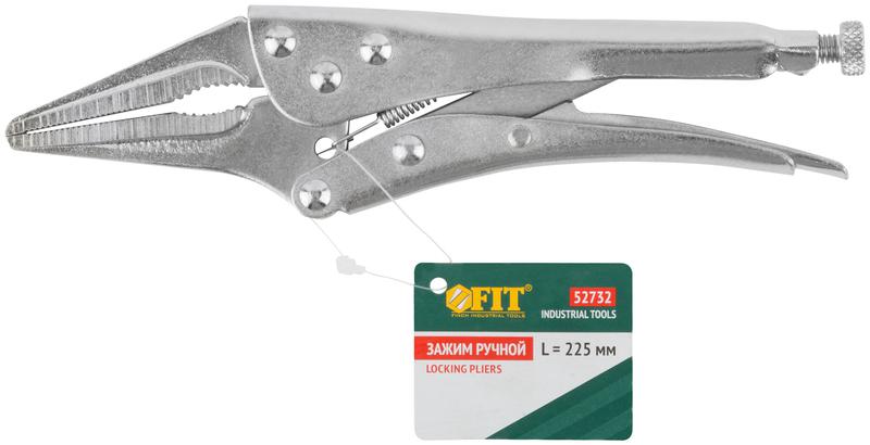  Зажим ручной с фиксатором тип CD 225мм FIT 52732 фото в каталоге от BTSprom.by