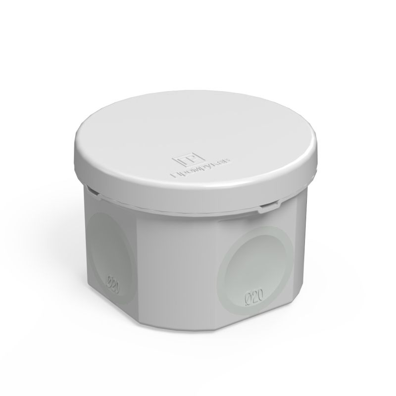 коробка распределительная 70х50мм двухкомпонентн. безгалоген. (hf) для прямого монтажа промрукав 60-0110 от BTSprom.by