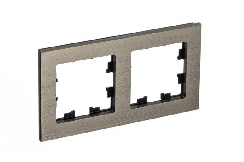 рамка 2-м atlasdesign nature метал. латунь se atn312202 от BTSprom.by