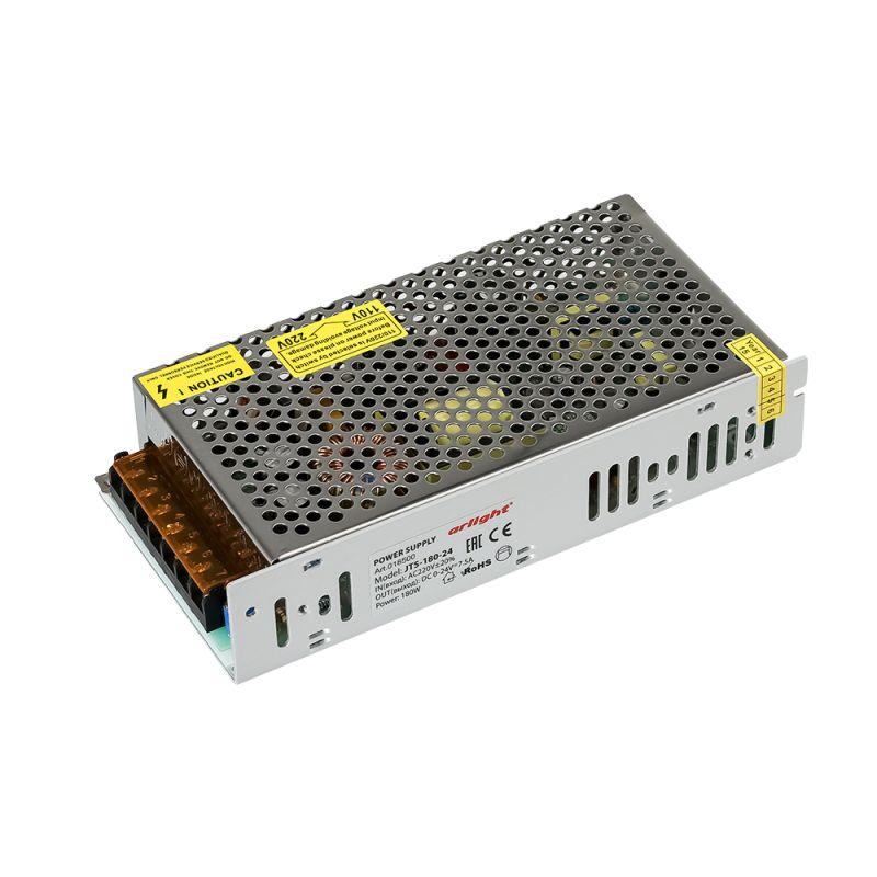 блок питания jts-180-24 0-24в 7.5а 180вт ip20 сетка 2 года arlight 018500 от BTSprom.by