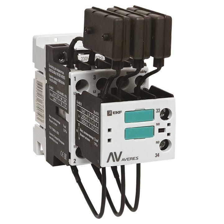 контактор для конденсатора кмэк 20квар 230в 1nо averes ekf ctrk-s-29-20-230-av от BTSprom.by