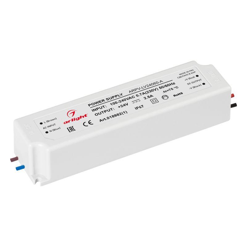 блок питания arpv-lv24060-a 24в 2.5а 60вт ip67 пластик arlight 018982(1) от BTSprom.by блок питания arpv-lv24060-a 24в 2.5а 60вт ip67 пластик arlight 018982(1) от BTSprom.by