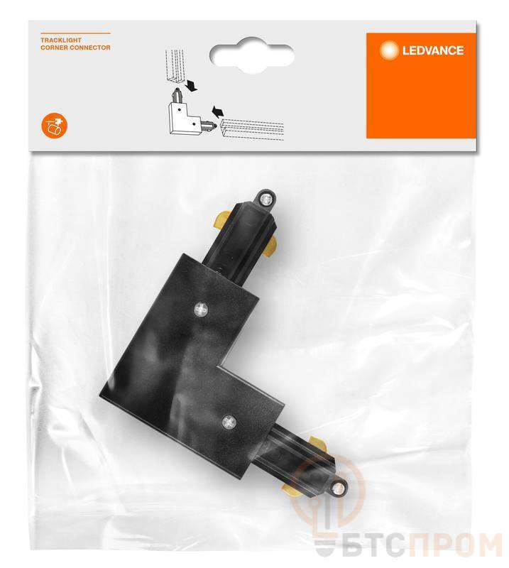  Аксессуар для трекового светильника TRACKLIGHT CORNER CONNECTOR BK LEDVANCE 4058075764064 фото в каталоге от BTSprom.by