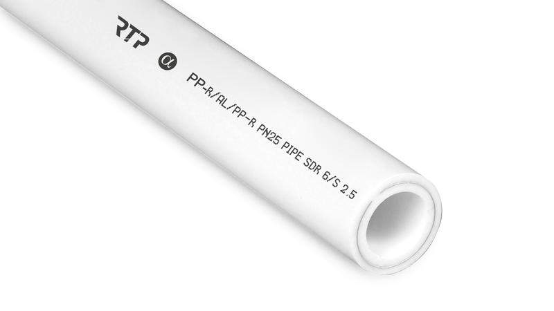 труба ppr 20х3.4 pn25 армир. алюм. бел. (дл.2м) rtp 16201 от BTSprom.by