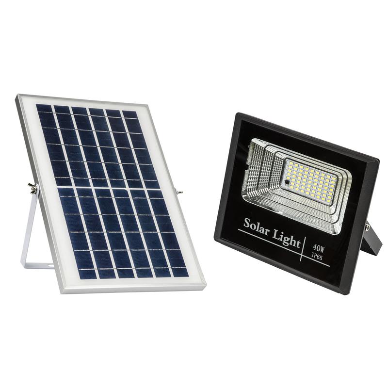 прожектор светодиодный ulf-m52s-40w/4000к/sol sensor ip65 black 4000к на солнечной батарее с датч. освещенности черн. uniel ul-00008681 от BTSprom.by