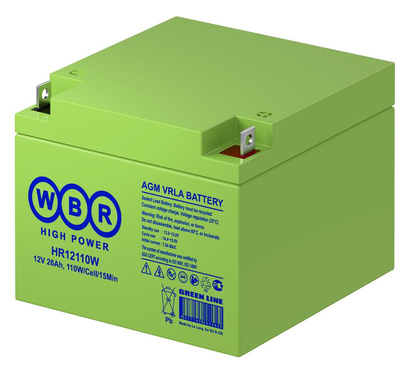 аккумулятор 12в 26а.ч wbr hr12110w wbr от BTSprom.by