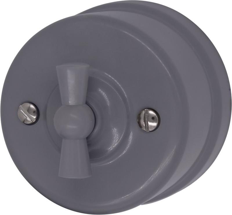 выключатель проходной 1-кл. пластик титан bironi b1-201-26 от BTSprom.by