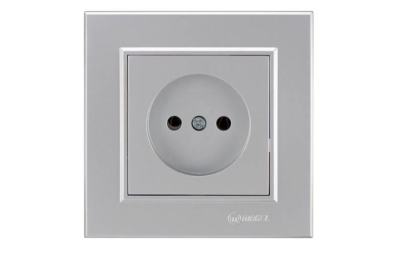 розетка 1-м сп karea 10а ip20 б/з сереб. makel 56065022 от BTSprom.by