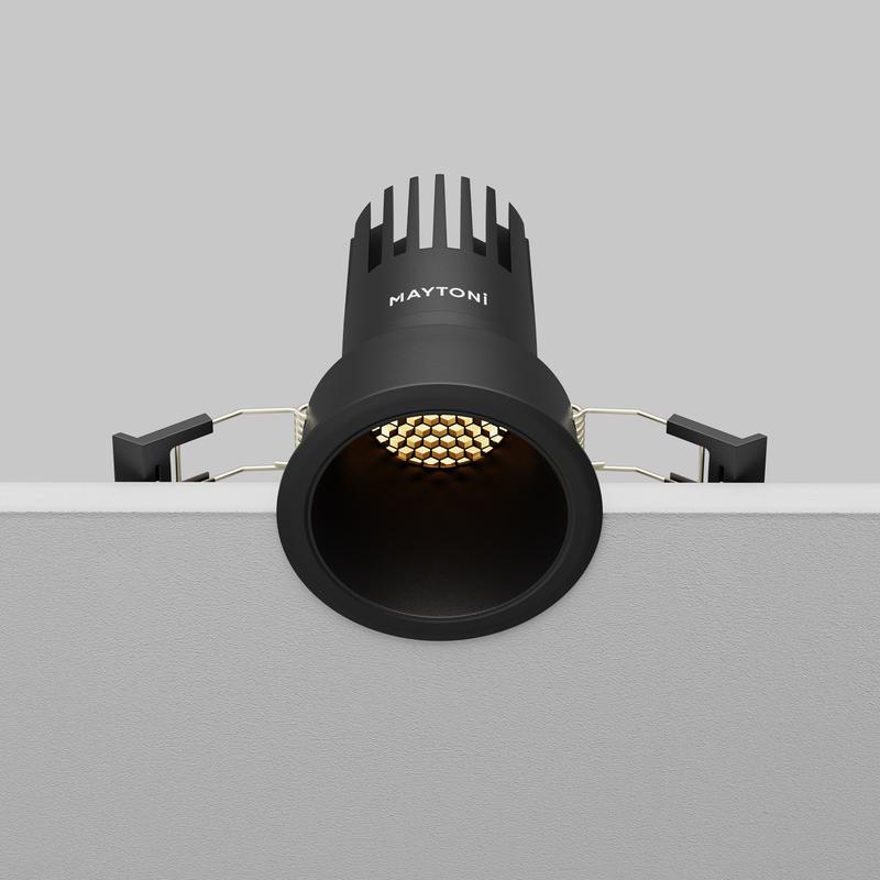  Светильник Dip 2700К 10Вт 50град. встраив. Maytoni DL116-10W-2.7K-B фото в каталоге от BTSprom.by