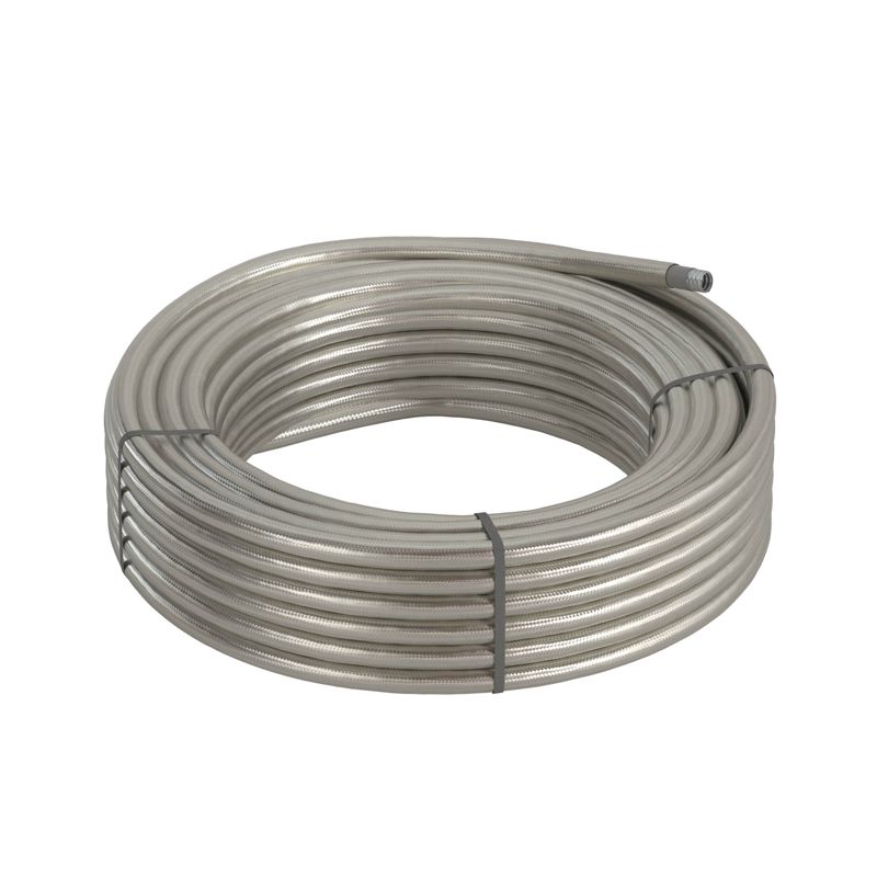  Металлорукав DN 12мм в гладкой SEBS изоляции и оплетке из нержавеющей стали Dвн. 12.0мм Dнар. 18.0 50м DKC 607STX012 фото в каталоге от BTSprom.by