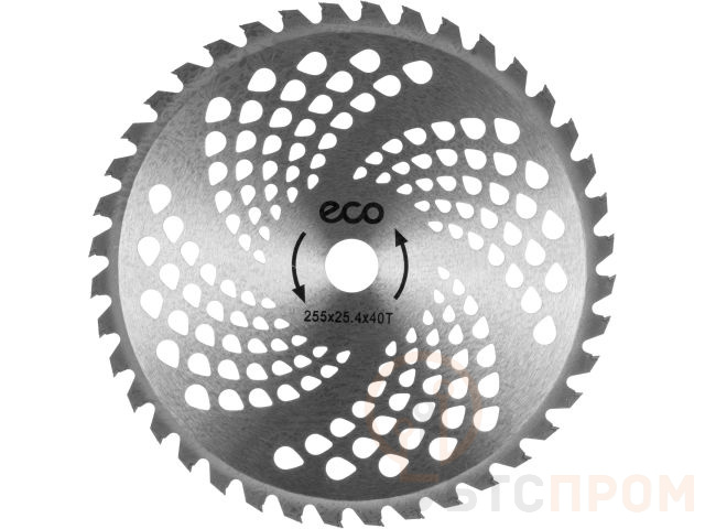 Нож для мотокосы 40 зуб. 255х1.3х25.4 мм ECO (твердоспл.) GTP-40T фото в каталоге от BTSprom.by  Нож для мотокосы 40 зуб. 255х1.3х25.4 мм ECO (твердоспл.) GTP-40T фото в каталоге от BTSprom.by