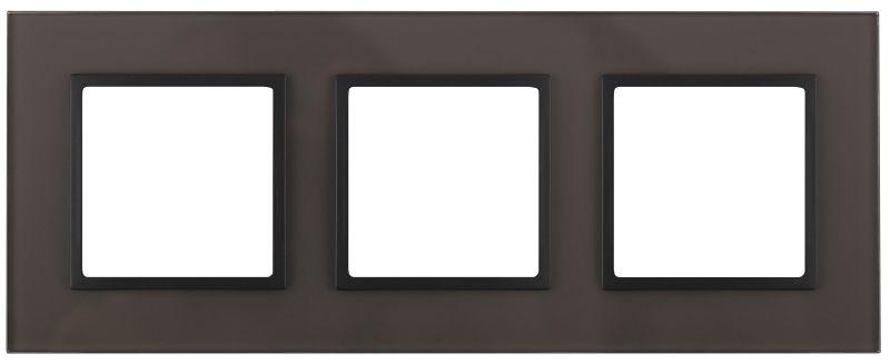 рамка 3-м 14-5103-32 стекло elegance сер.+антрацит эра б0034522 от BTSprom.by